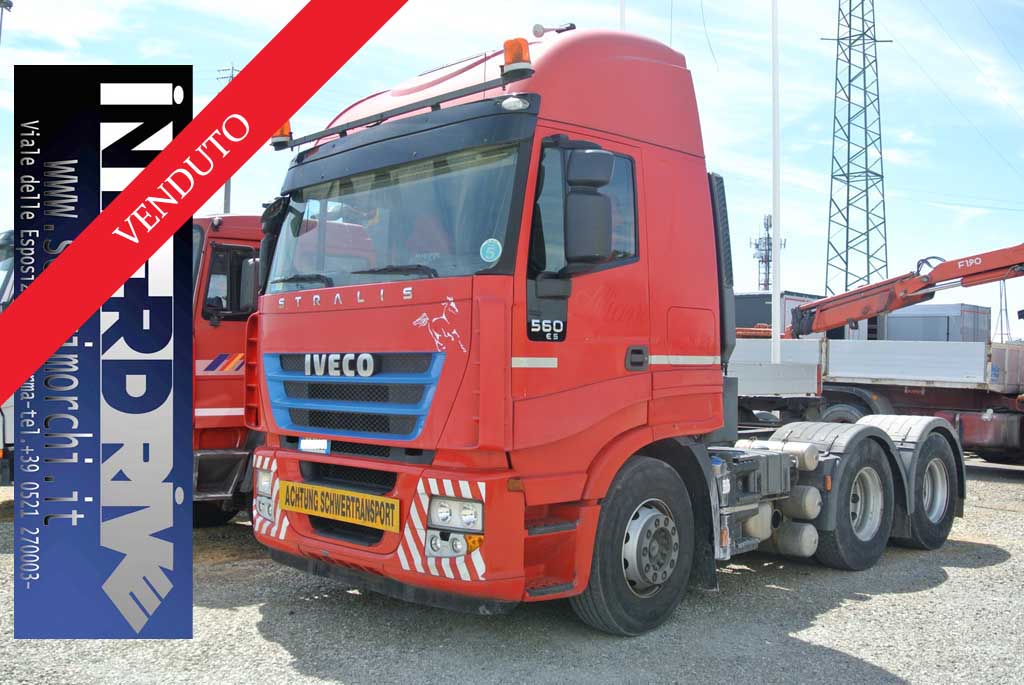 iveco stralis 560 3 assi 6x4 trattore eccezionale