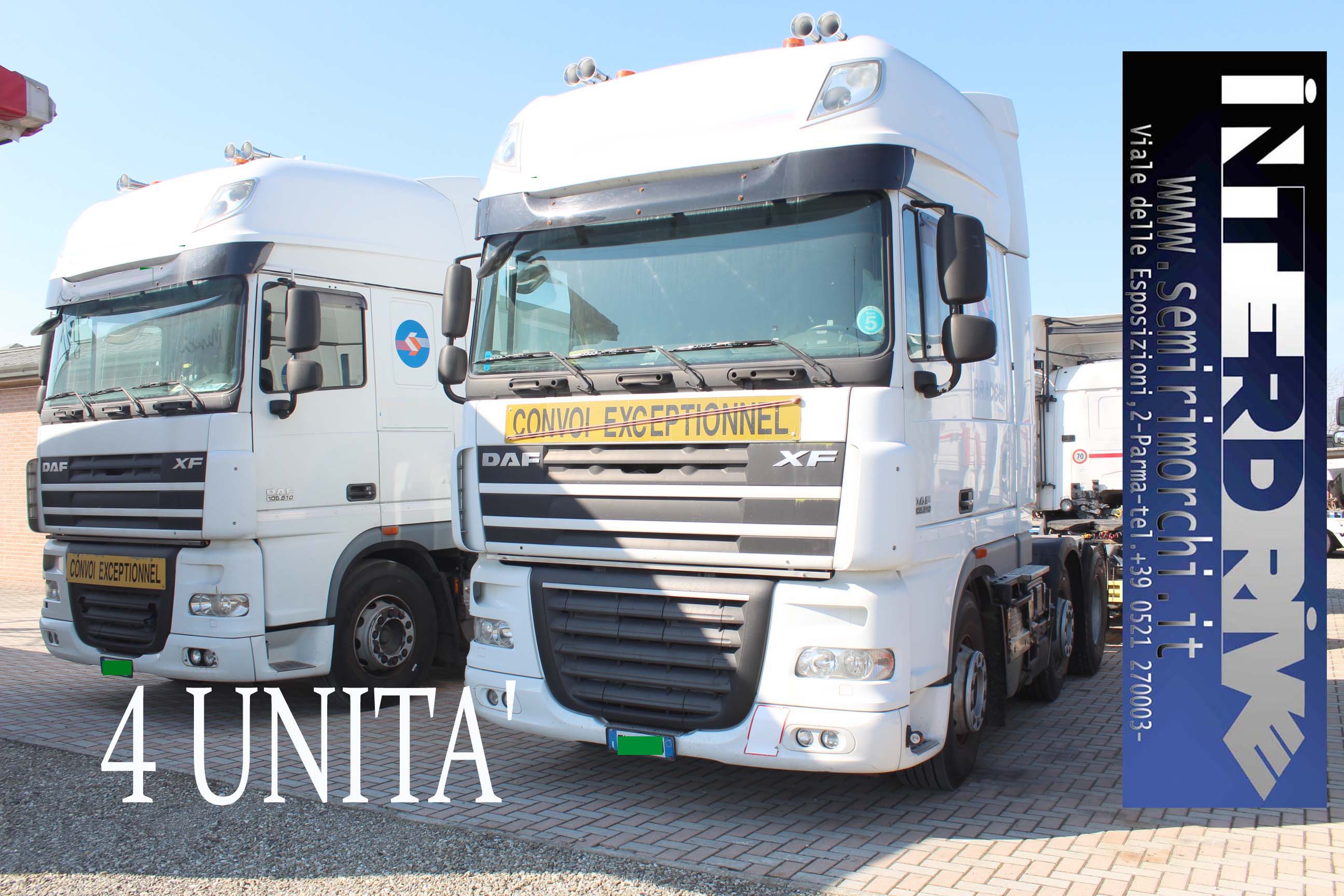 trattore stradale Daf XF 105.510 3 assi 6x2 presa idraulica usato