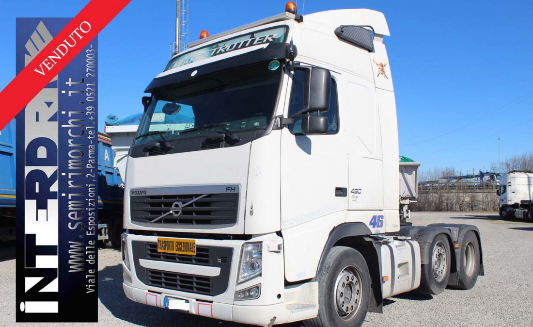 trattore stradale 3 assi volvo fh 480 6 x 2 usato