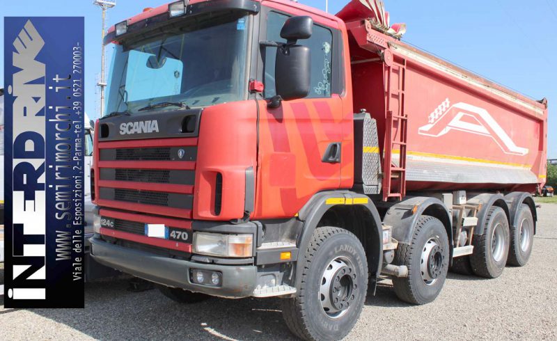 Scania 124 C 470 4 assi ribaltabile autocarro usato